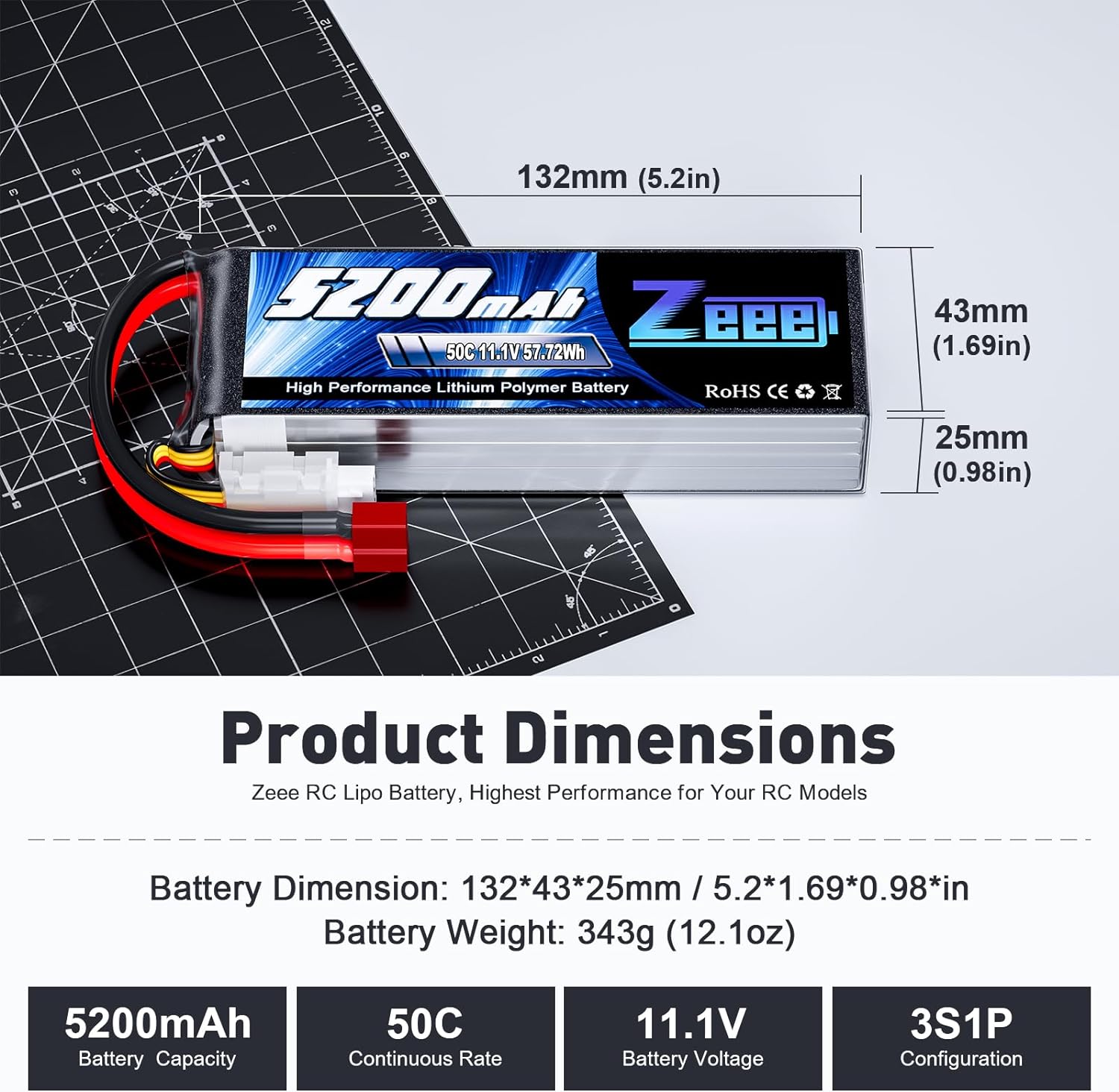 1/2 وحدات Zeee 11.1 فولت 50C 5 - مراجعة Drone Controller Hood وسعره